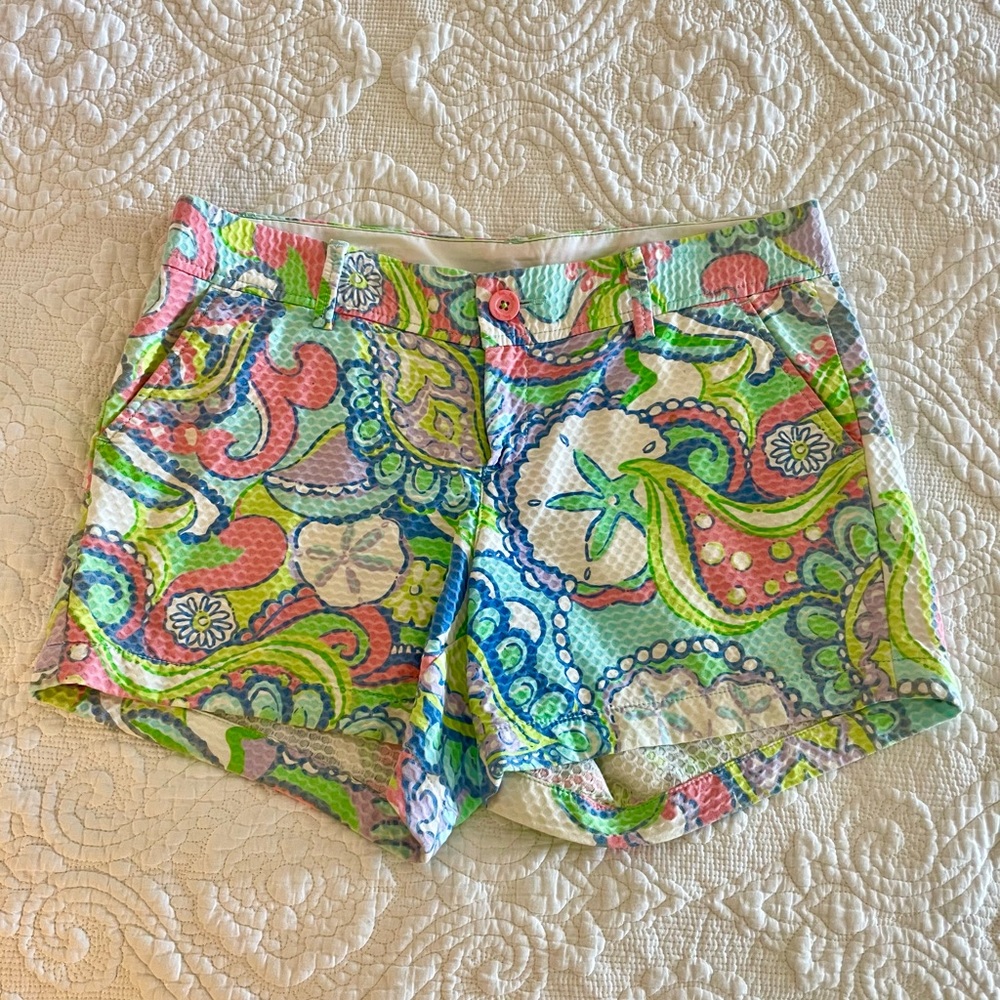Lilly Pulitzer nautical/floral print shorts